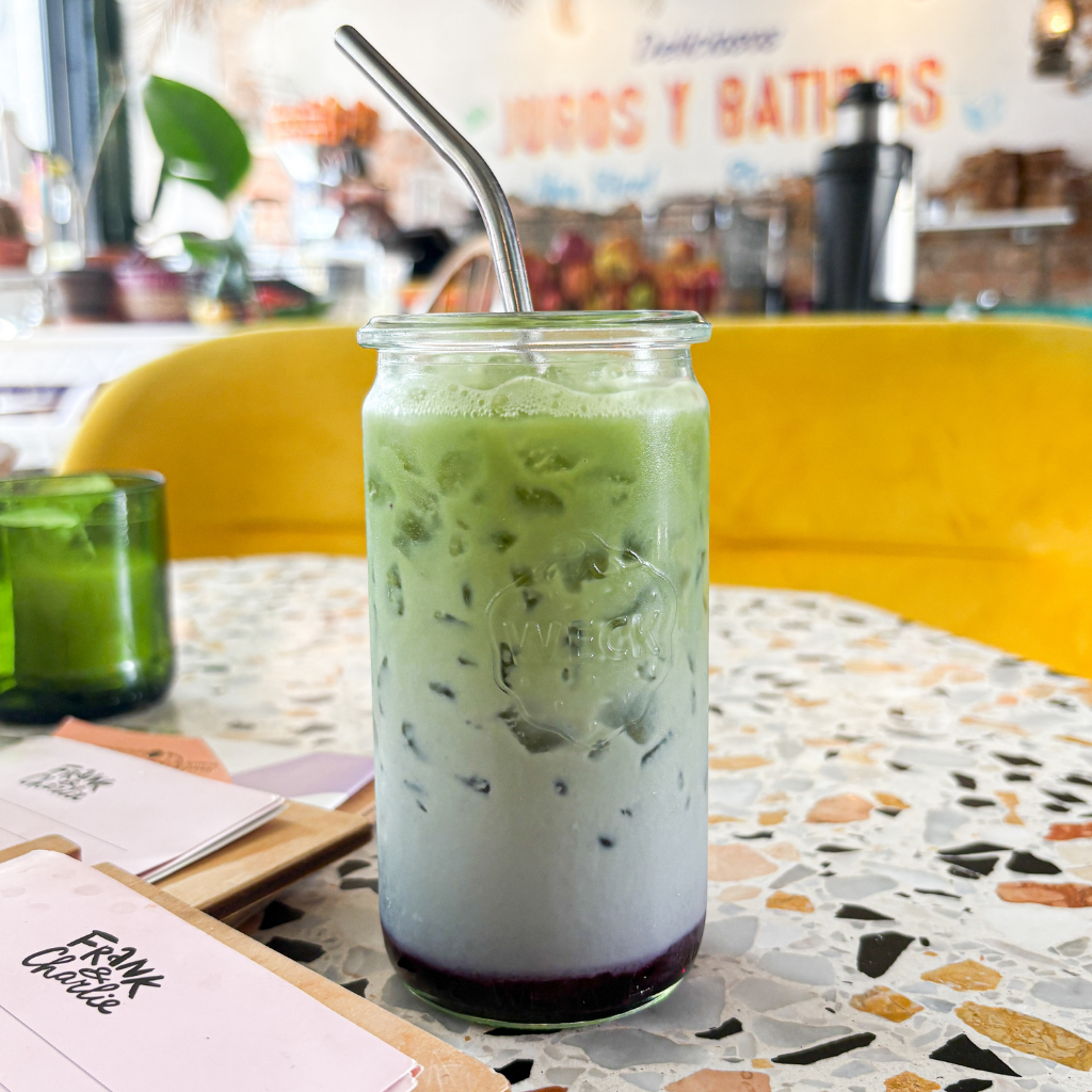 Blueberry Iced Matcha