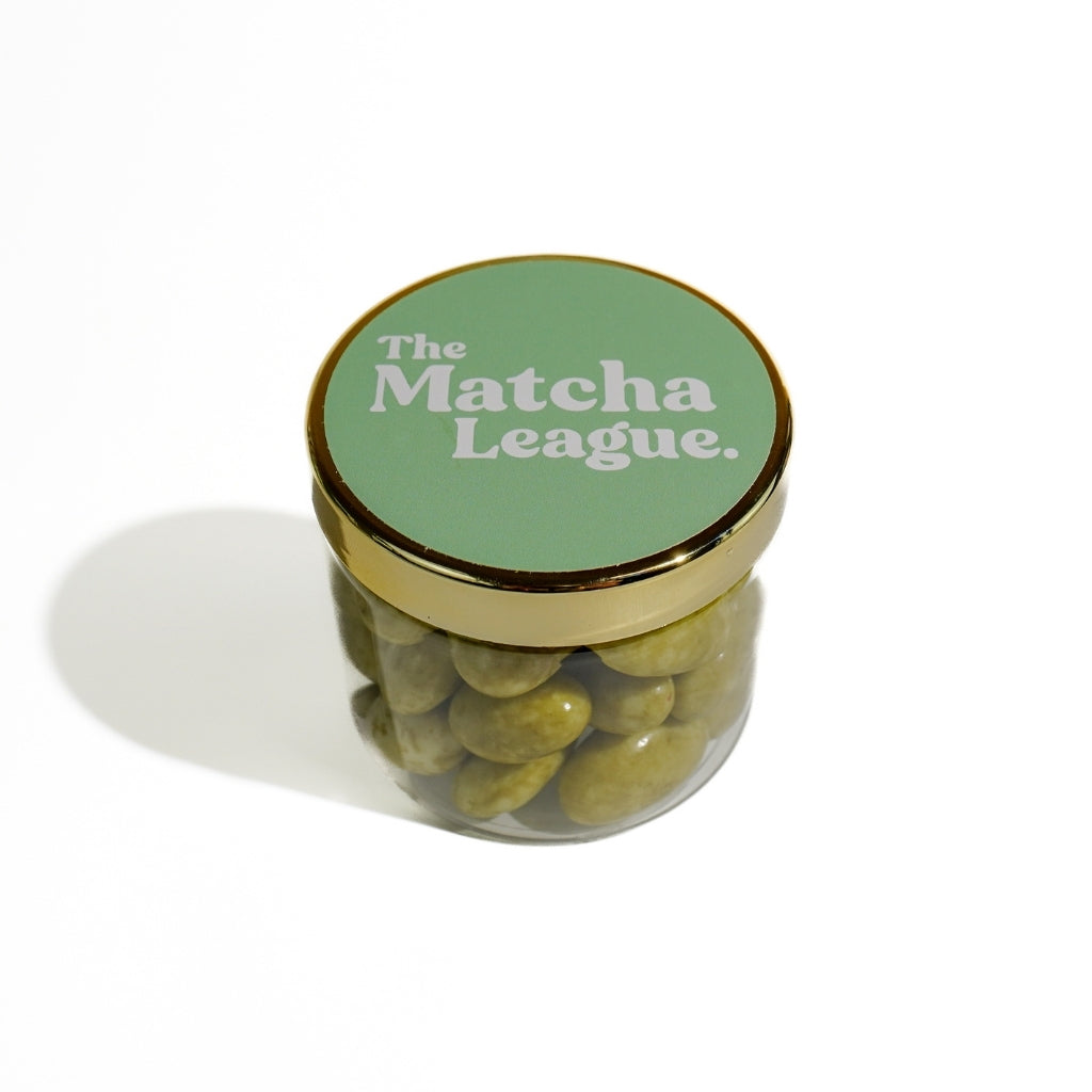 WITTE CHOCOLADE MATCHA AMANDELEN